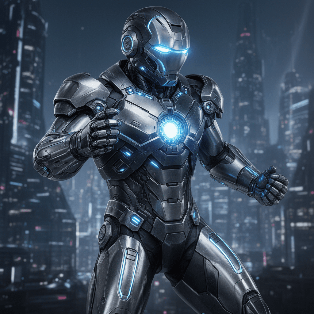 Tech Armor example generated with Flux 2