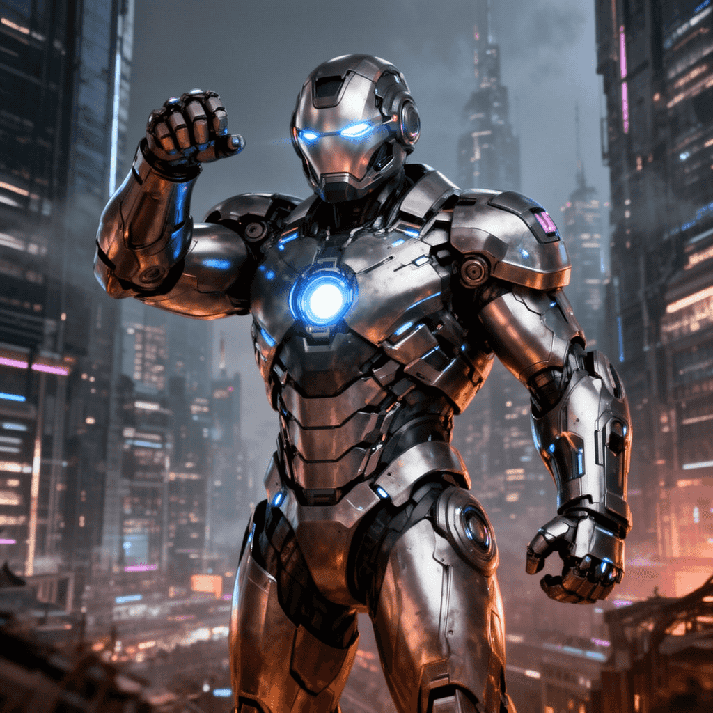 Tech Armor example generated with Flux 2