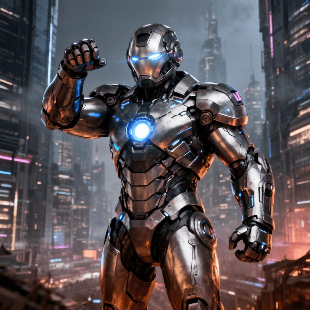 Tech Armor example generated with Flux 2