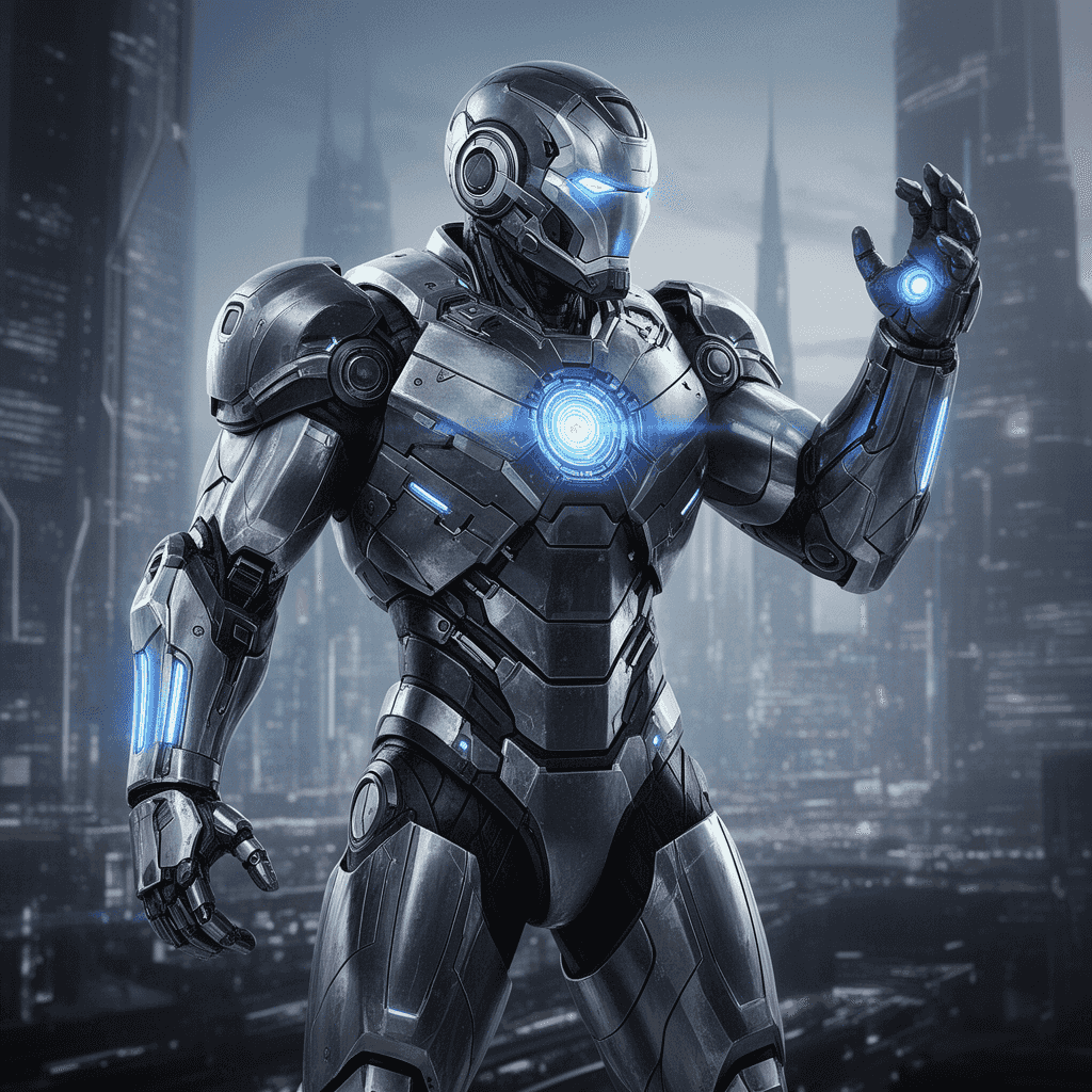 Tech Armor example generated with Flux 2