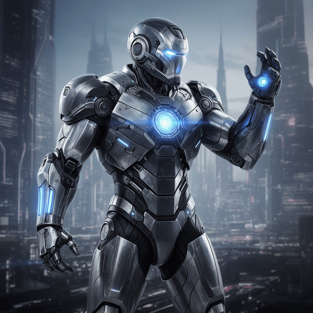 Tech Armor example generated with Flux 2