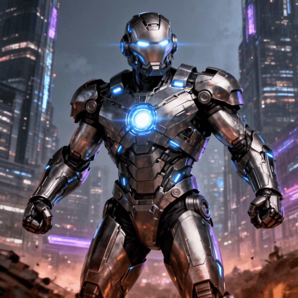 Tech Armor example generated with Flux 2