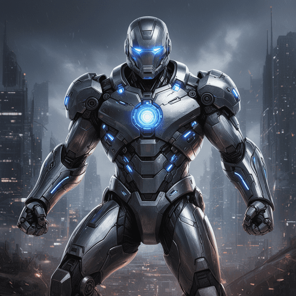 Tech Armor example generated with Flux 2