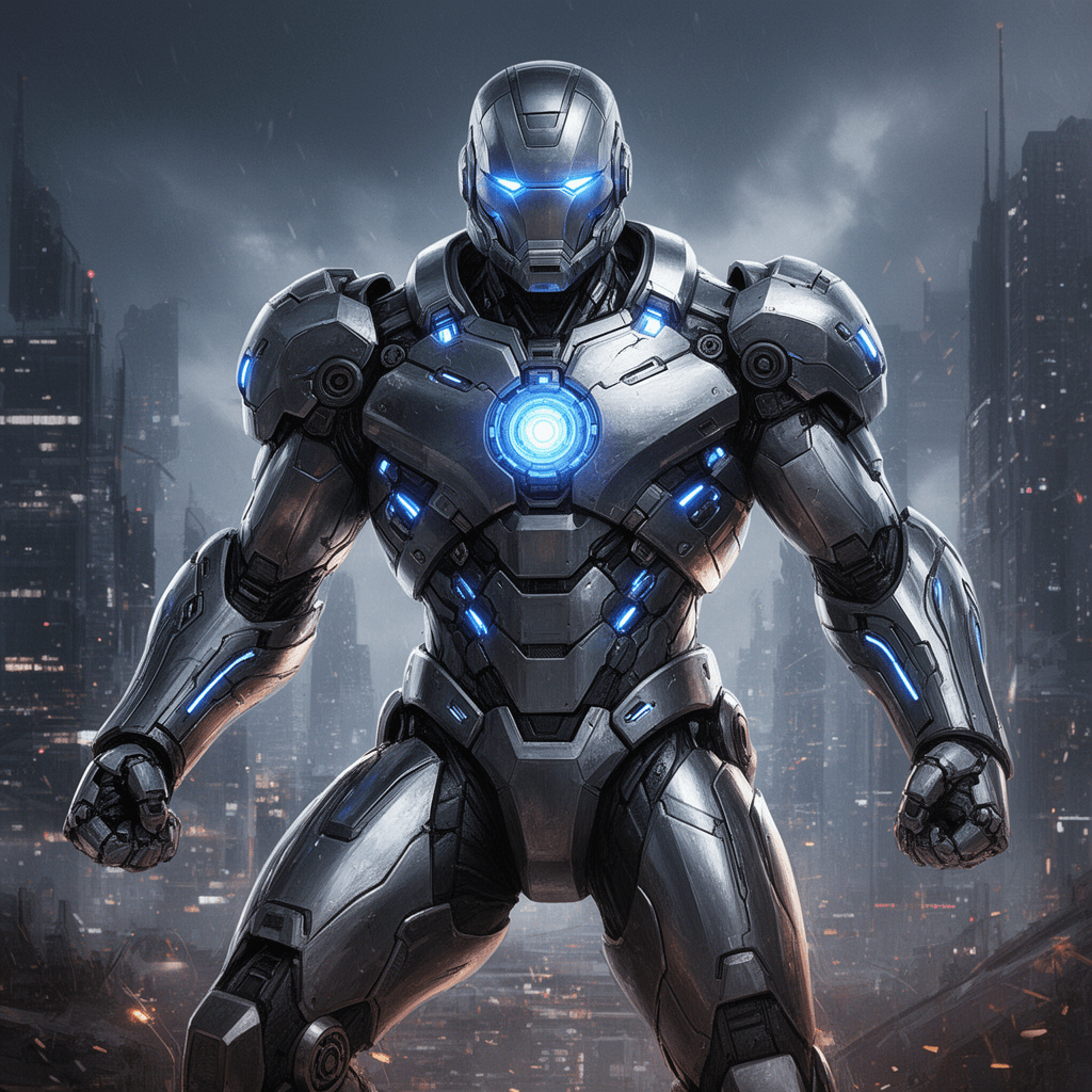 Tech Armor example generated with Flux 2