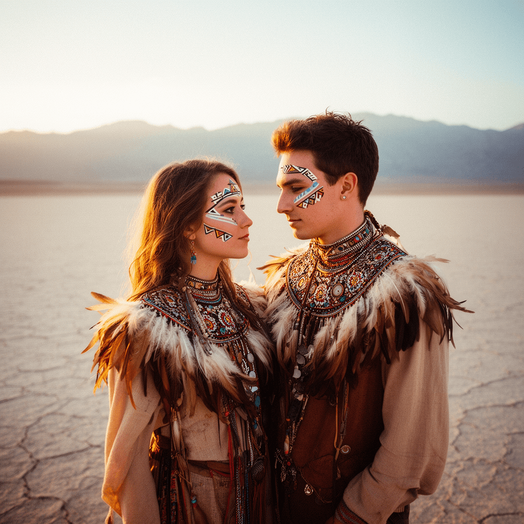 Desert Tribal example generated with Flux 2