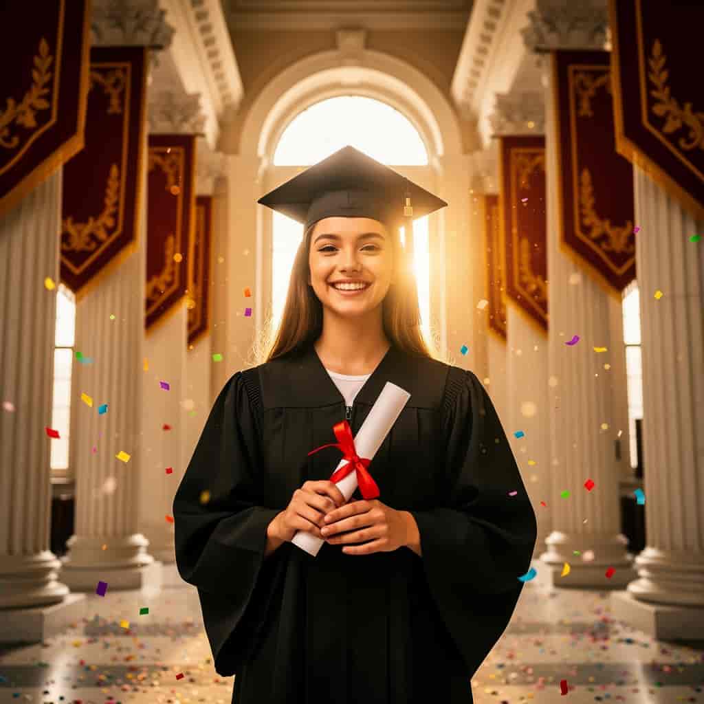 Graduation example generated with Flux 2 Flex