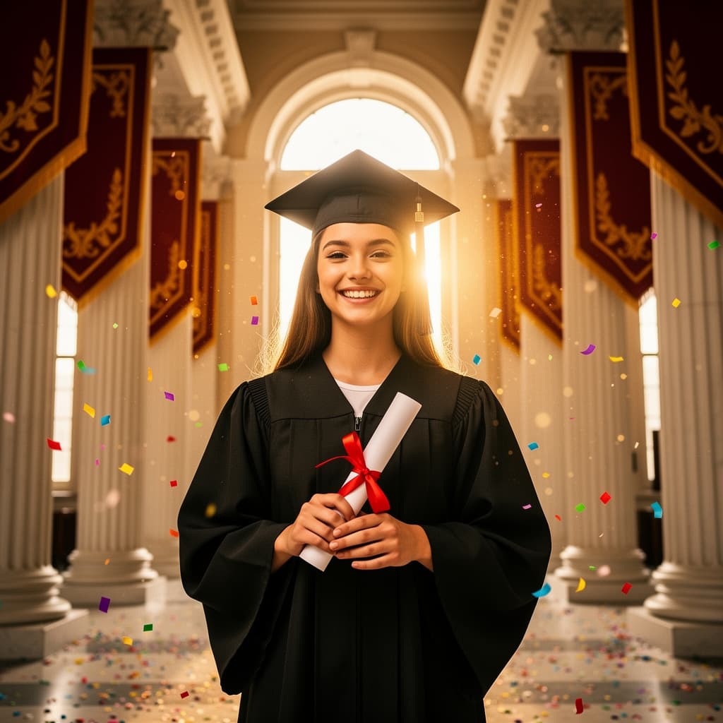 Graduation example generated with Flux 2 Flex