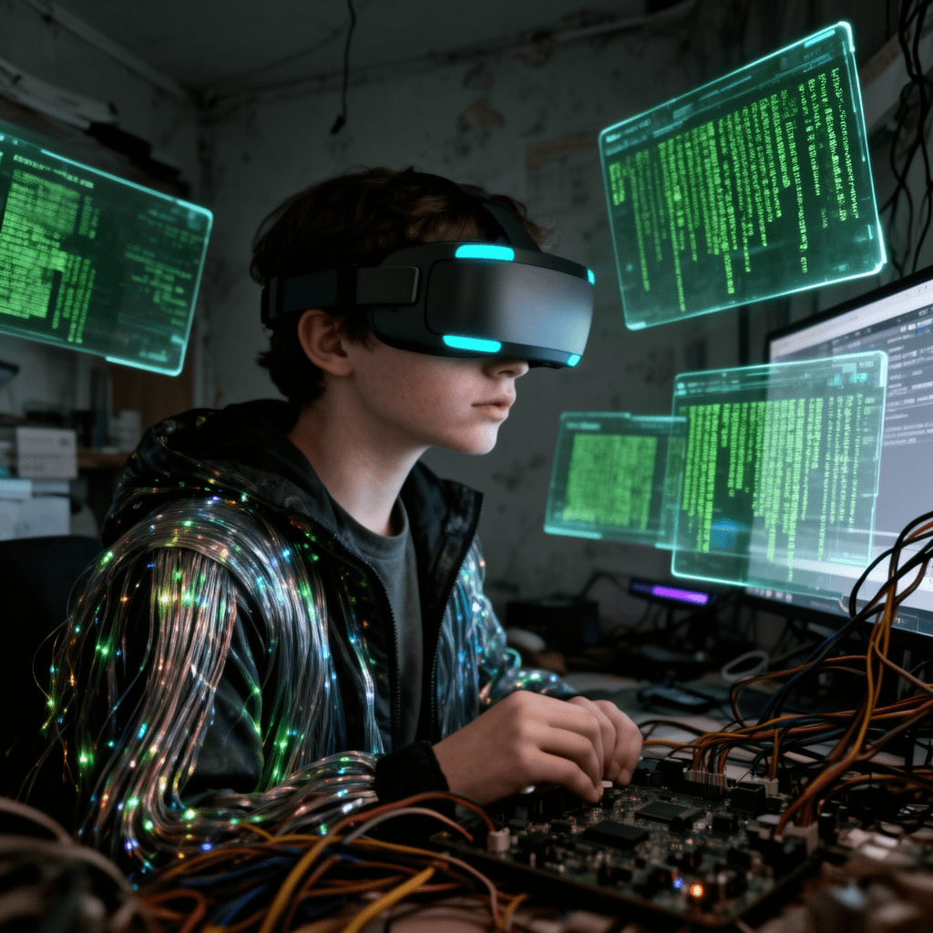 Netrunner example generated with Flux 2