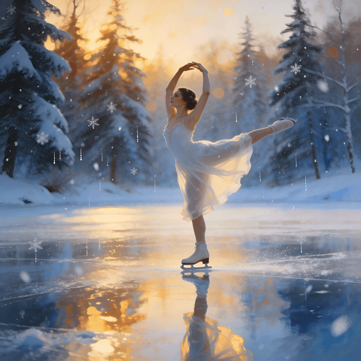 Ice Skating example generated with ByteDance SeeDream v4.5